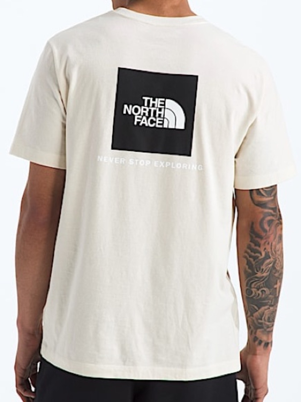 The North Face Women’s Cream & Black Back-Logo T-Shirt